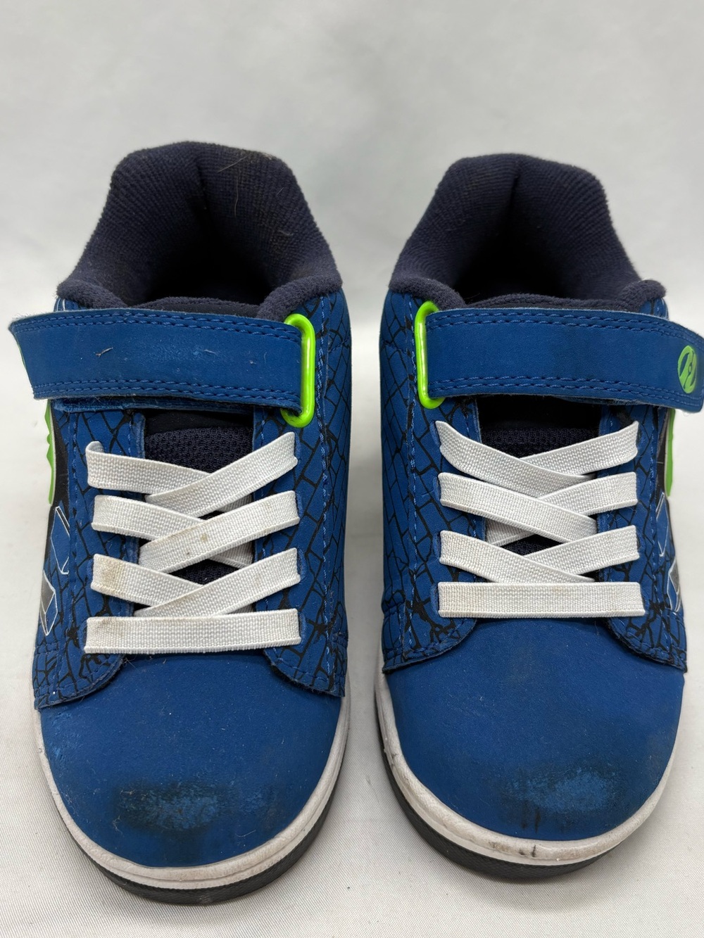 Heelys Blue And Green Dual Up X2 Skate Shoes Size 12C Youth